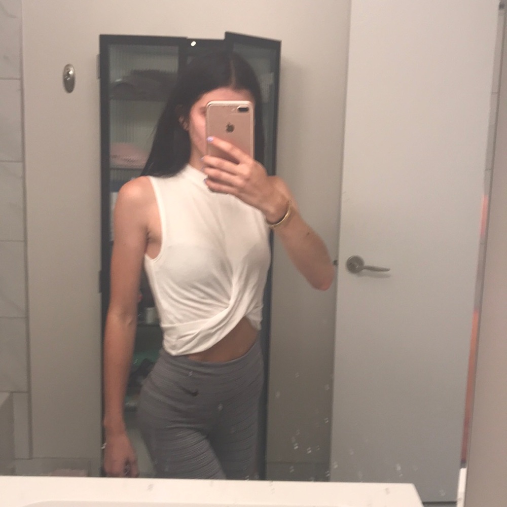 Gathered crop top